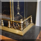 D22. Brass fender. 6”h x 53”w 14”d 